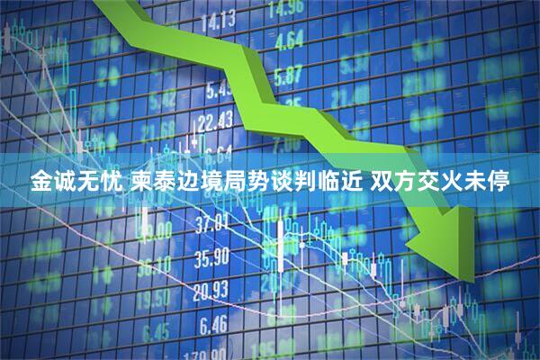 金诚无忧 柬泰边境局势谈判临近 双方交火未停
