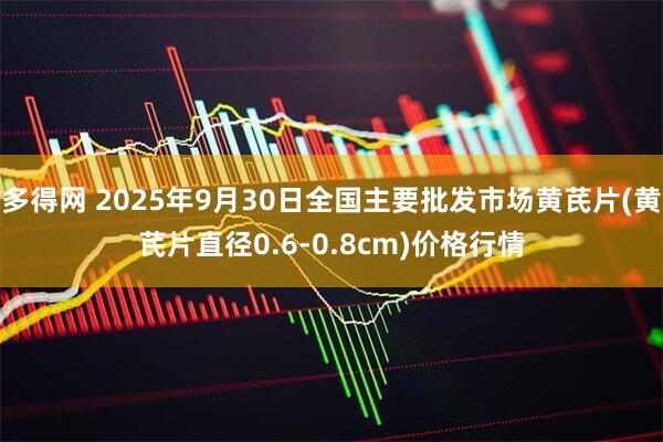 多得网 2025年9月30日全国主要批发市场黄芪片(黄芪片直径0.6-0.8cm)价格行情