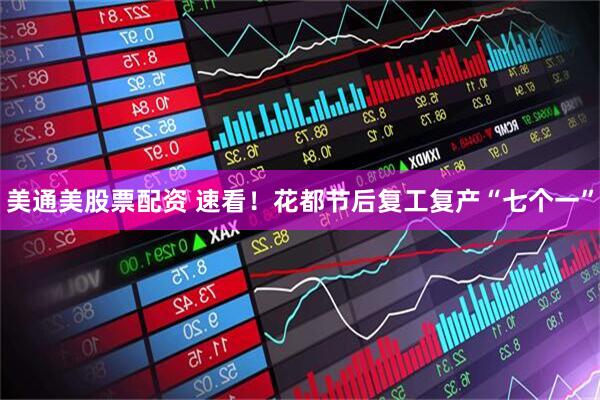 美通美股票配资 速看！花都节后复工复产“七个一”